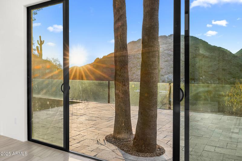 38home office mountain views at sundown