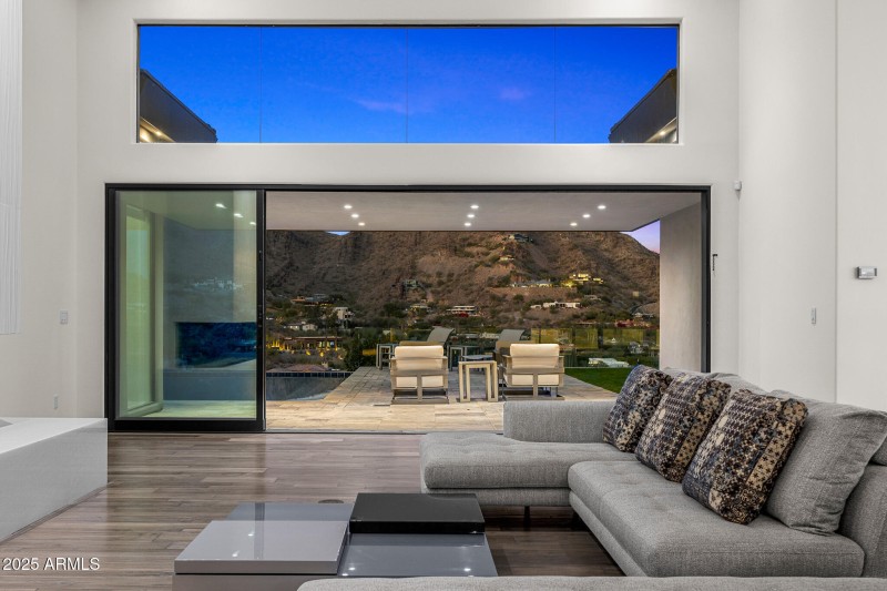 71living room with mountain views_twilig