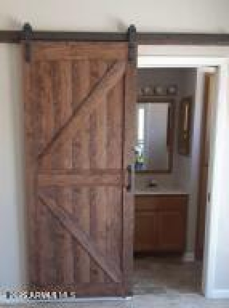 PRIMARY BATH BARN DOOR