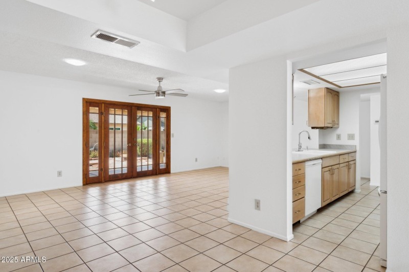 Family Room and Kitchen