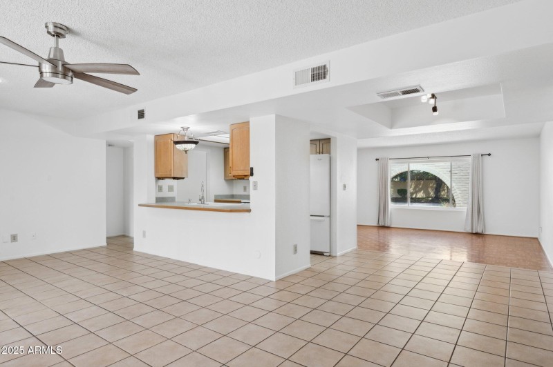 Family Room, Dining and Kitchen