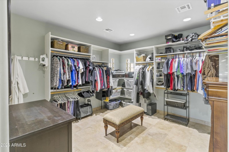 Generously Sized Primary Closet