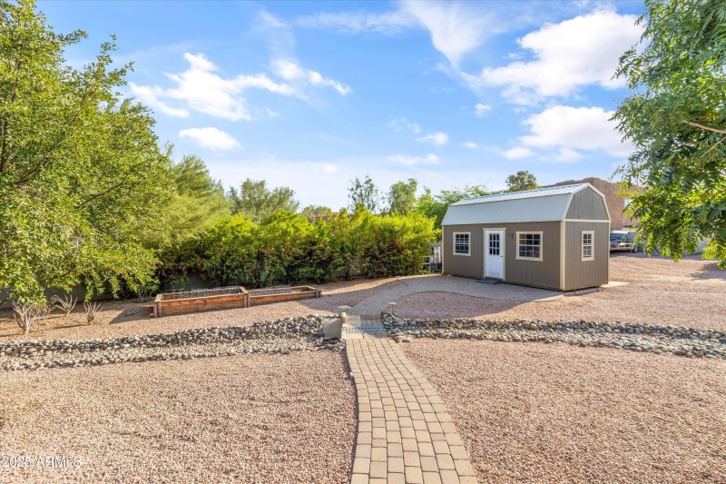 Paver Walk Way to Workshop