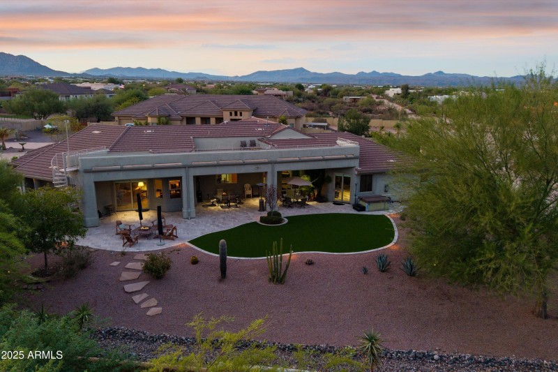 Aerial of Backyard Looking North