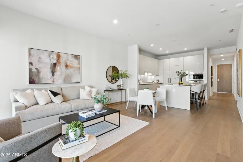 Living Space to Kitchen