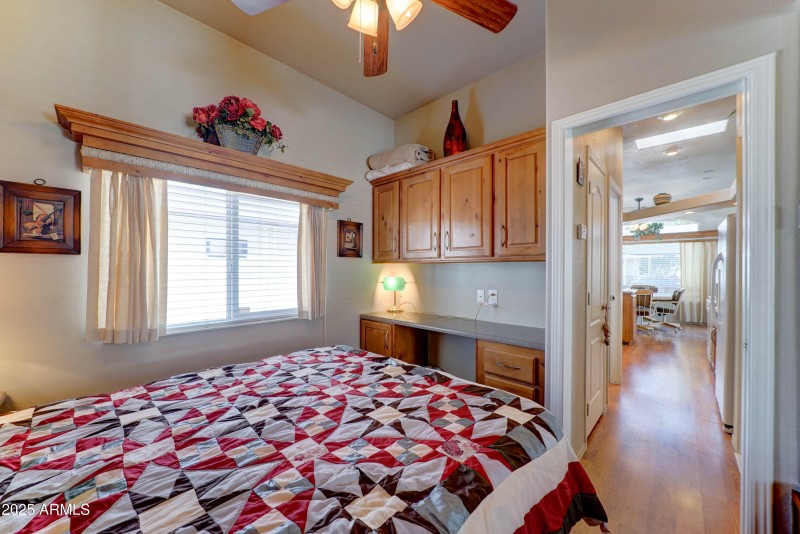 ample storage space in bedroom