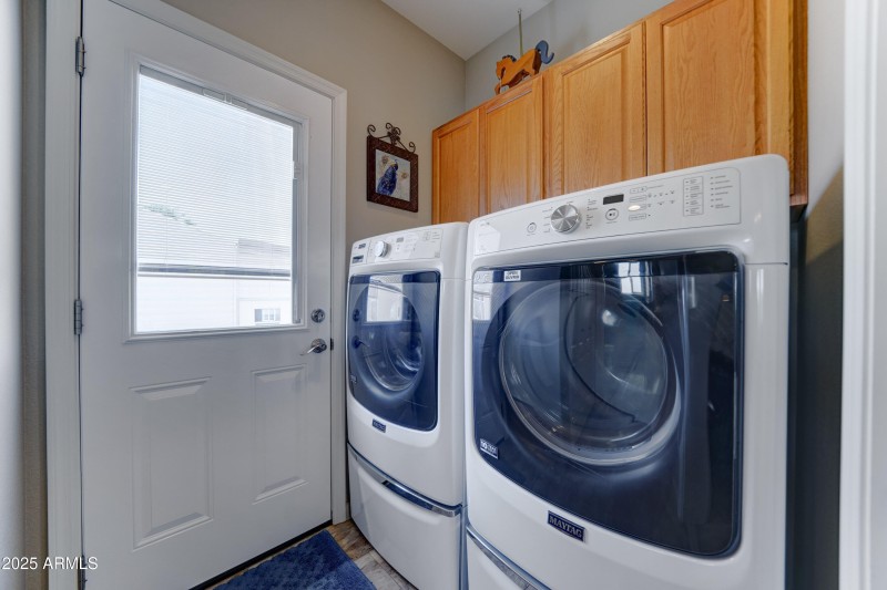 Check out the washer and dryer