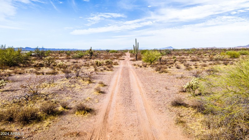 Road to property - Facing west