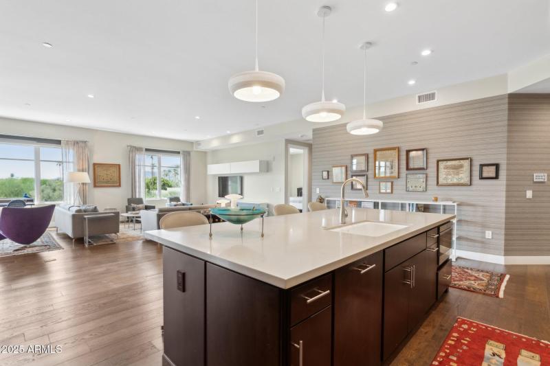 Kitchen Overlooking Living Area