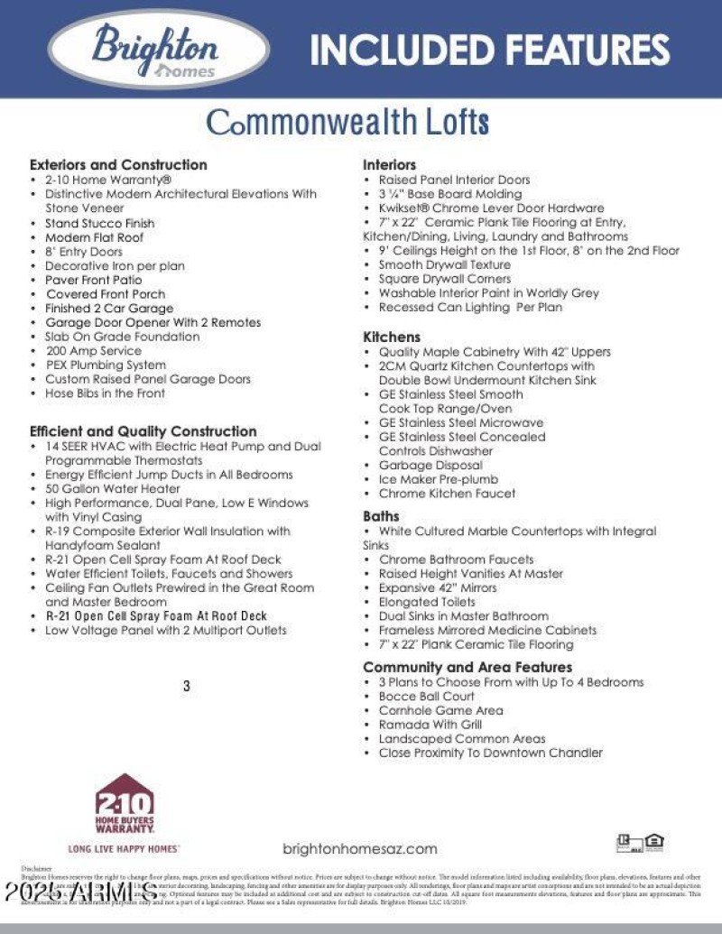 CW Included Features List-3