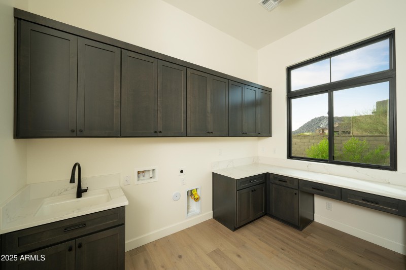 Large Laundry with Built-in Desk