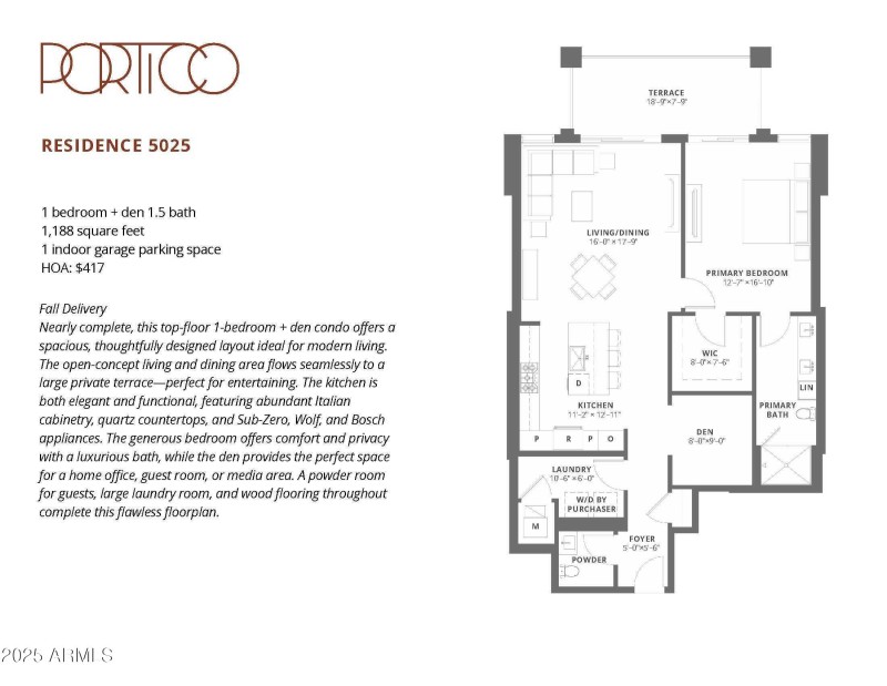 5025 Selections Sheet