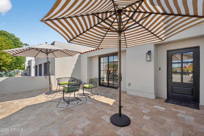 Front Travertine Patio