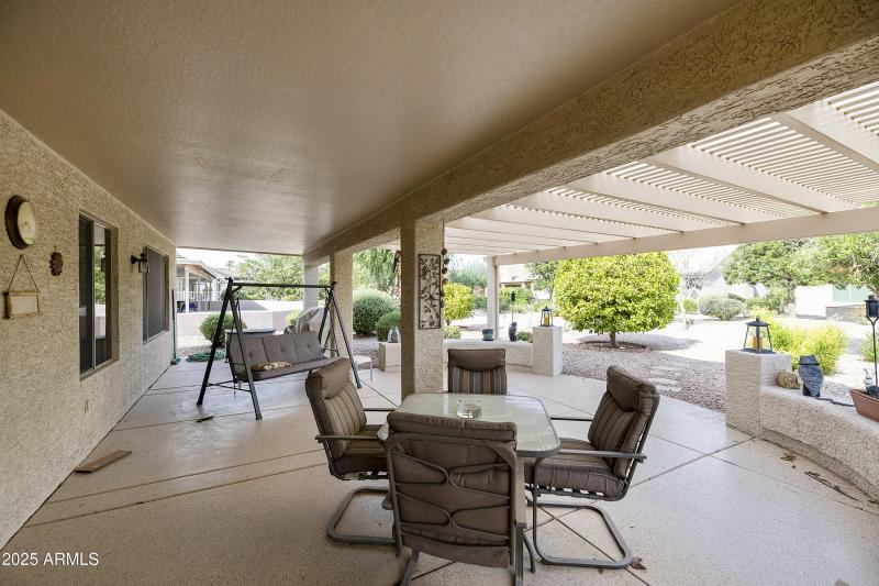 Covered patio and pergola