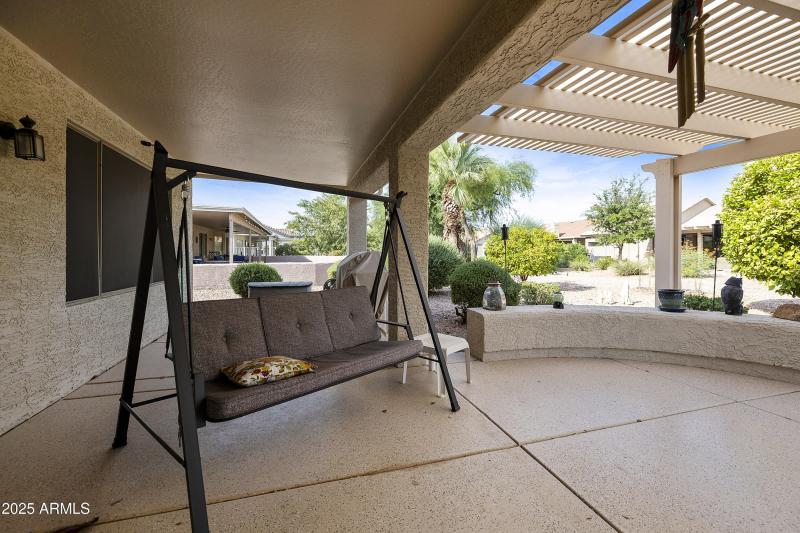 Covered patio and pergola