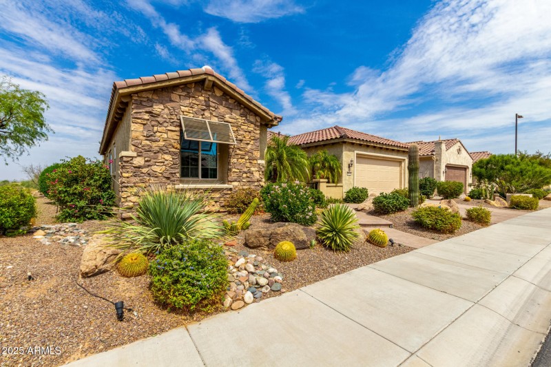 Front view from the SE