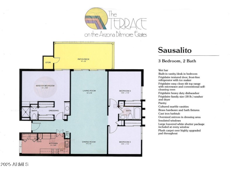 BILTMORE TERRACE 3-BR Sausalito PLAN LB