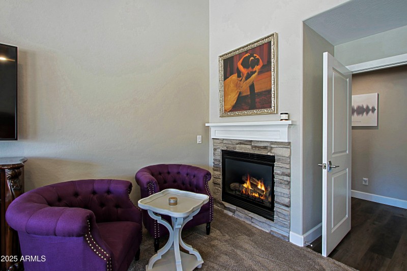 Fireplace in Primary Bedroom