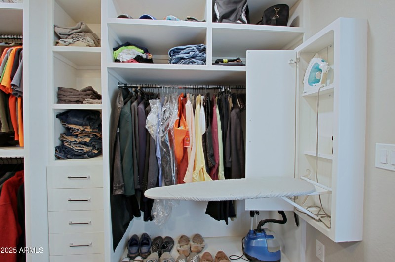 Built in ironing Primary Closet