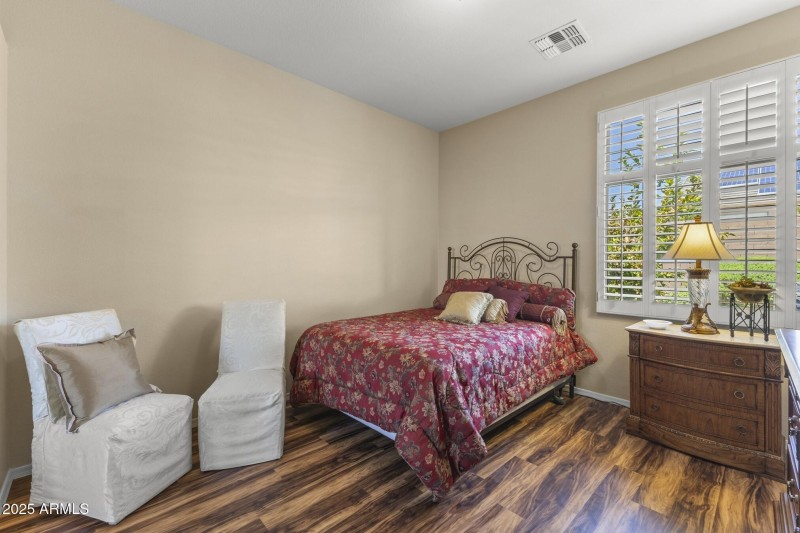 Inviting Guest Bedroom with Light