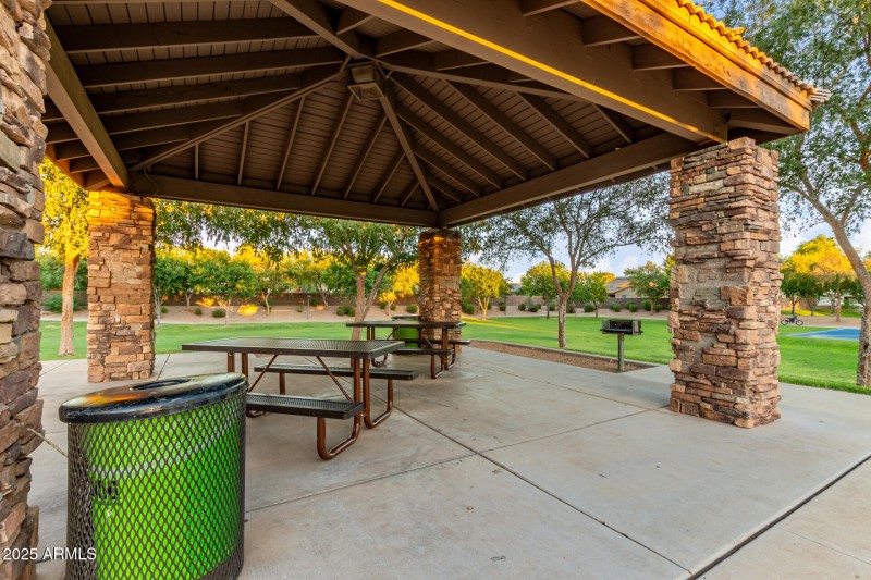Picnic and barbecue space.