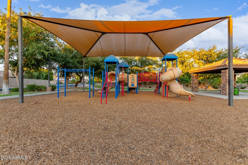 Playground with sunscreens.