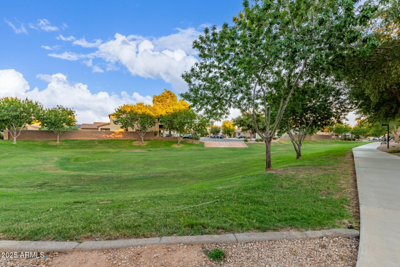 No two-story homes across the street.
