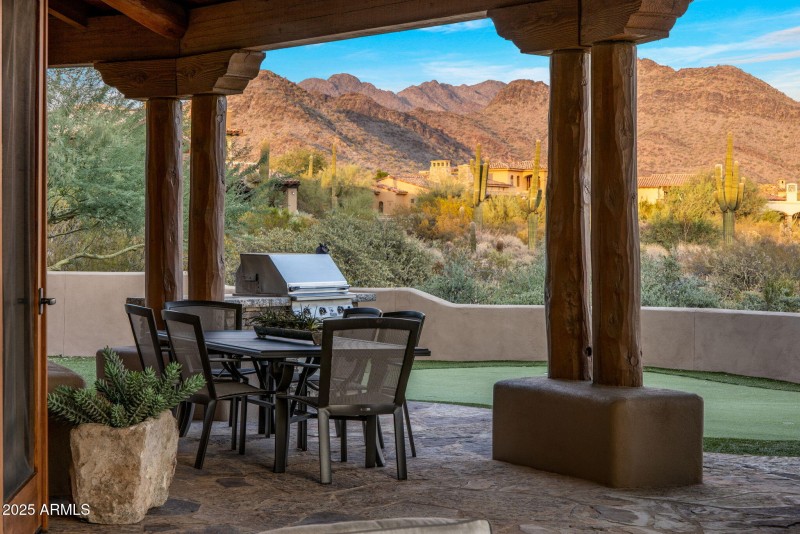 Covered Patio Views at Twilight