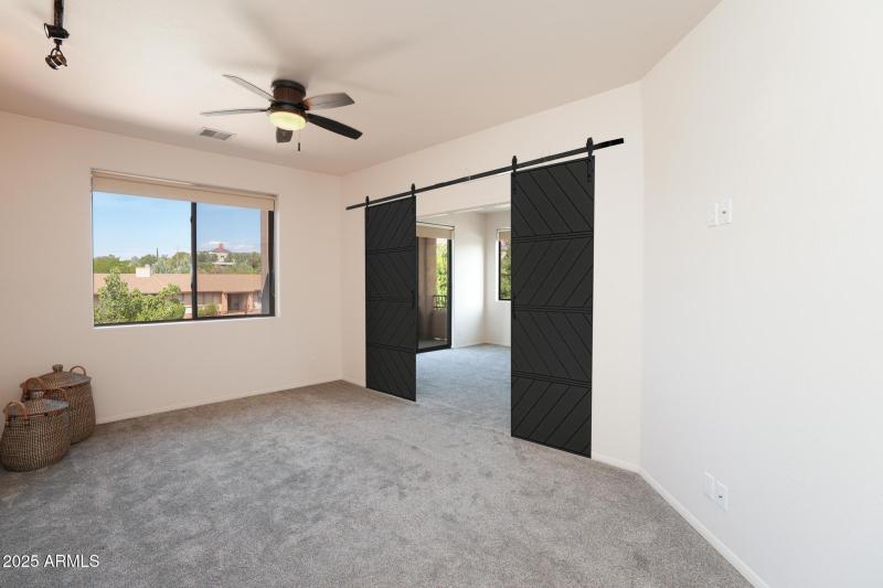 Primary Virtual Staged ADD Barn Door