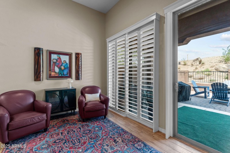 Double Doors to Covered Patio