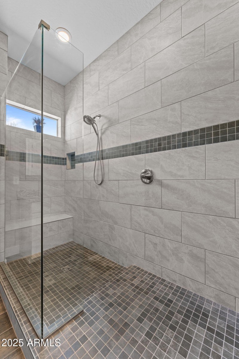 Large walk-in shower