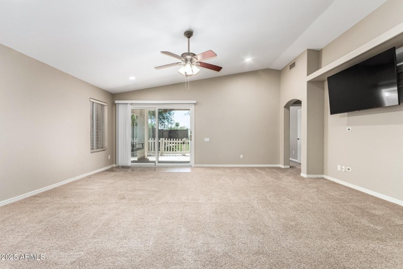 Access to covered back patio