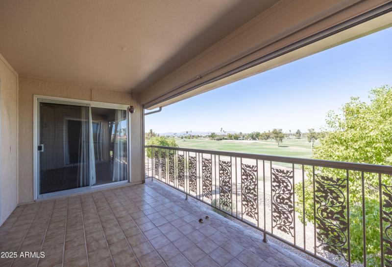 BALCONY OVERLOOKING GOLF COURSE