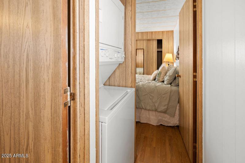 inside stacked laundry