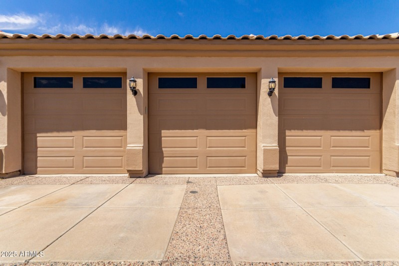 Extended Height 3-Car Garage