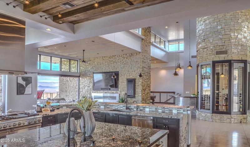 Kitchen toward family