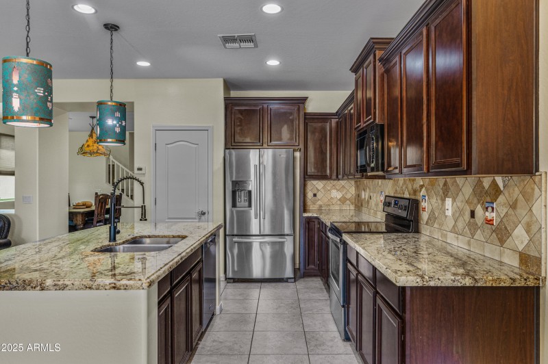 Stainless Steel refrigerator included