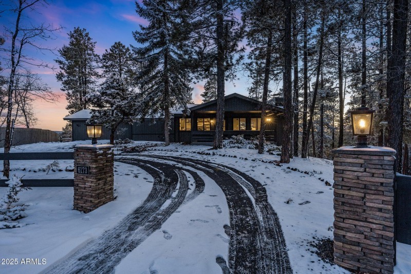 Front Drive Entry in Winter