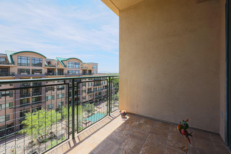 Private patio on main level