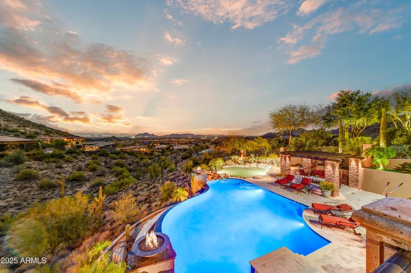 Resort Backyard with City Views