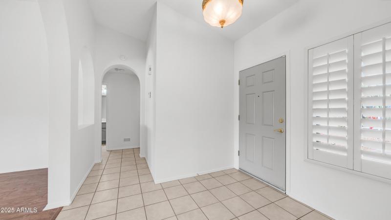 Front interior entrance