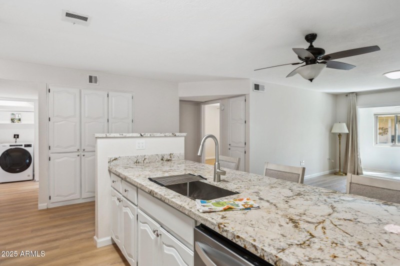 Plenty of kitchen workspace