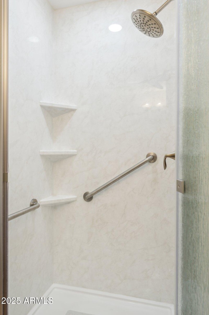 Main bathrm walk-in shower