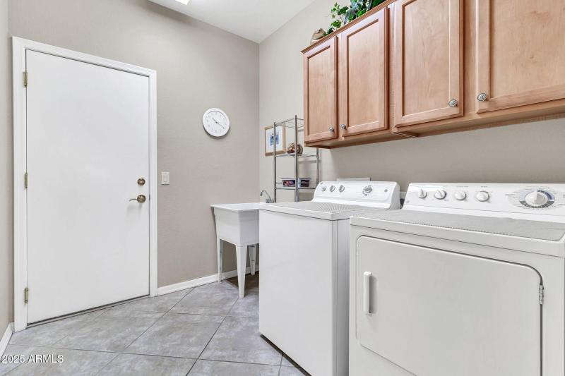 Laundry to Garage and Kitchen