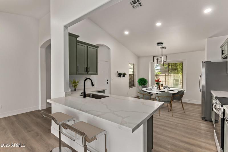 Virtually Staged Kitchen