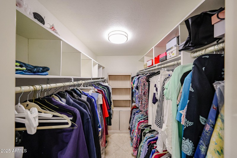Primary walk-in closet