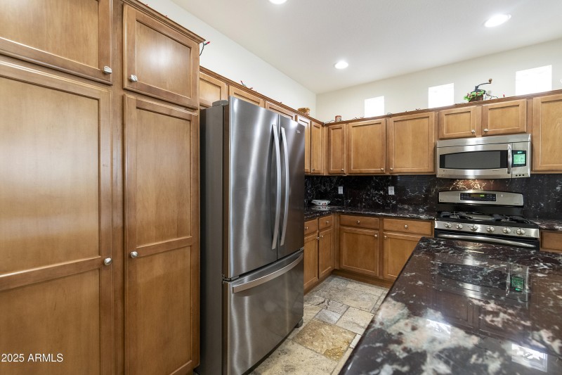 Kitchen with stainless appliances
