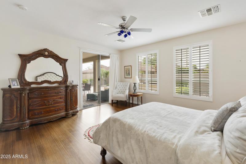 Primary suite with patio access