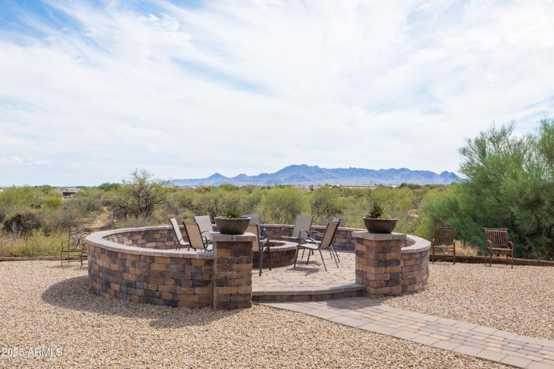 Fire Pit with Mountain Views