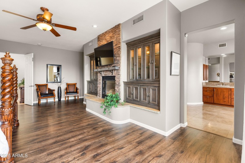 Primary Bedroom w/ Fireplace